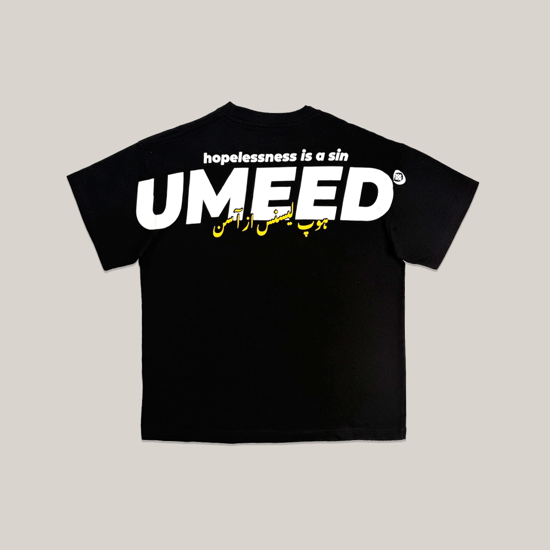 UMEED CORE: ESSENTIALS BLACK TEE