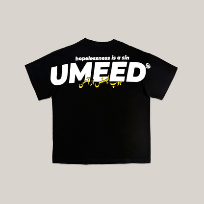 UMEED CORE: ESSENTIALS BLACK TEE