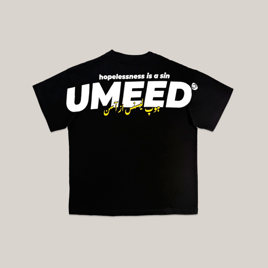 UMEED CORE: ESSENTIALS BLACK TEE
