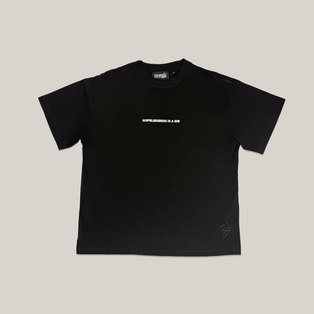 UMEED CORE: ESSENTIALS BLACK TEE