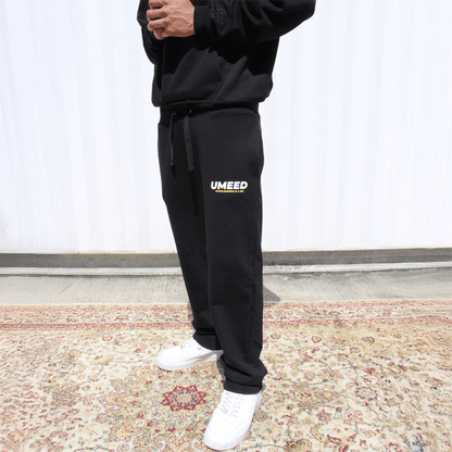 UMEED CORE: ESSENTIALS BLACK SWEATPANTS