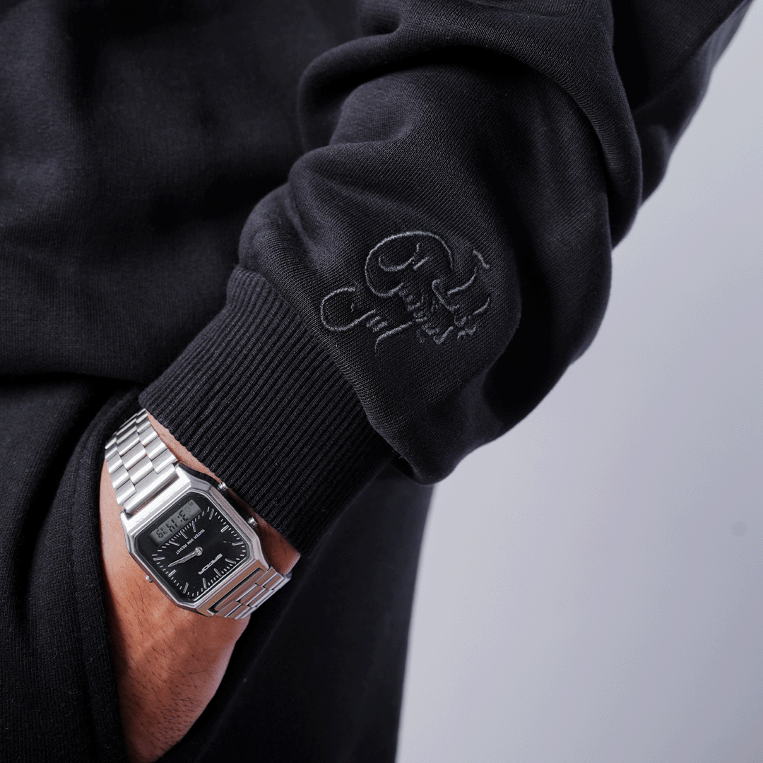 UMEED CORE: ESSENTIALS BLACK HOODIE